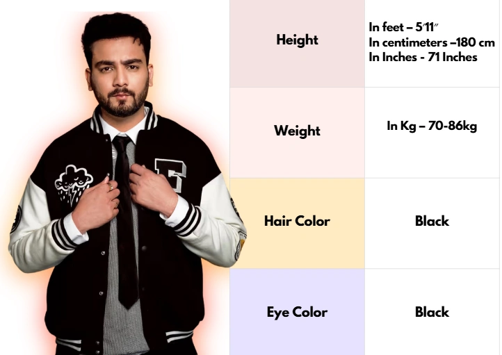 Elvish Yadav height in feet