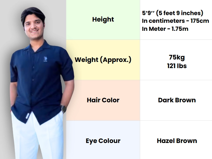 Mridul tiwari height