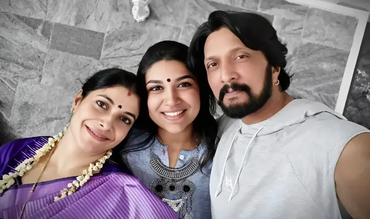 Sanvi Sudeep Family